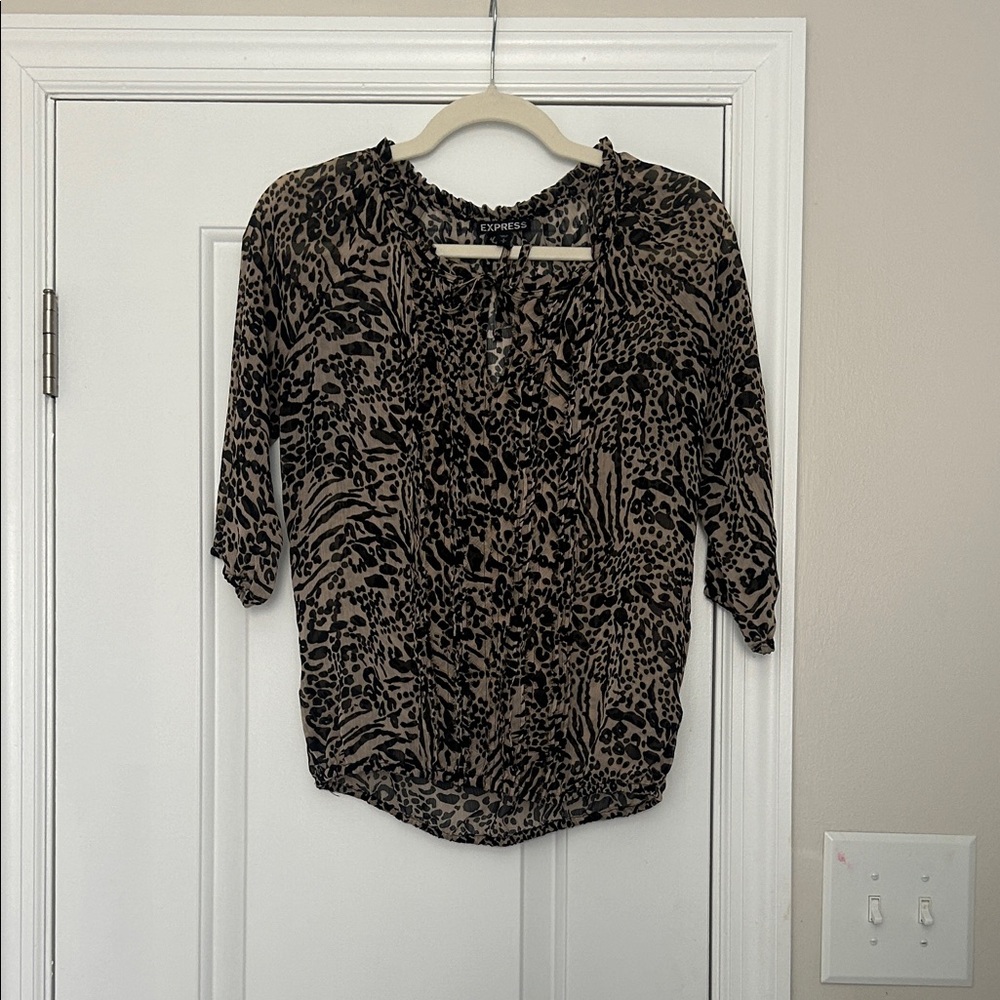 Express Animal Print Blouse